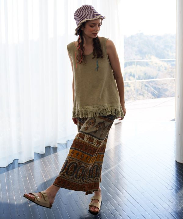 Fringe Hem Tank Top