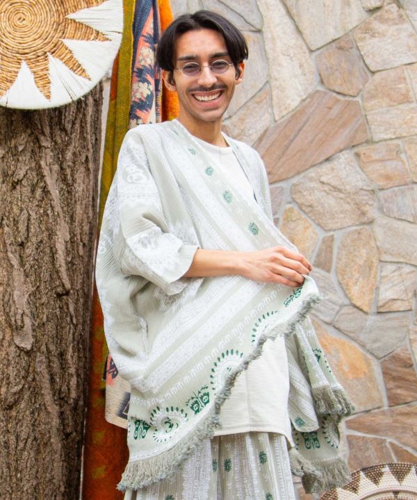 Unisex Bohemian KIMONO Cardigan by AMINA - Ametsuchi