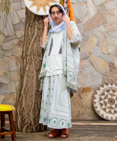 Unisex Bohemian KIMONO Cardigan by AMINA - Ametsuchi