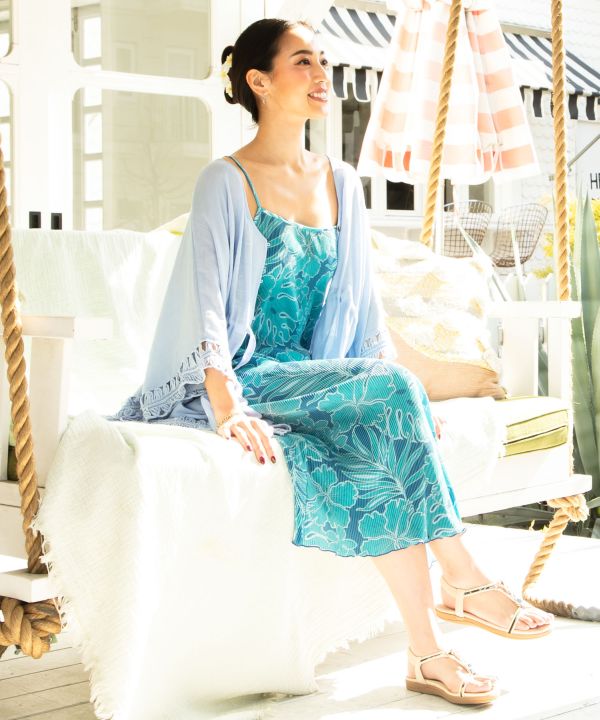 Hand Crochet Convertible Top Cardigan by Kahiko - Ametsuchi