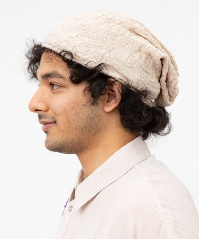 Paisley Jacquard Knit Beanie