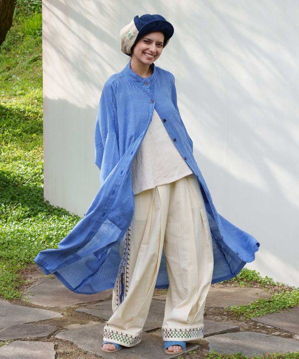 Striped Unisex Long Shirt