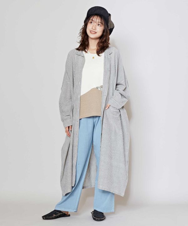 Striped Unisex Long Shirt