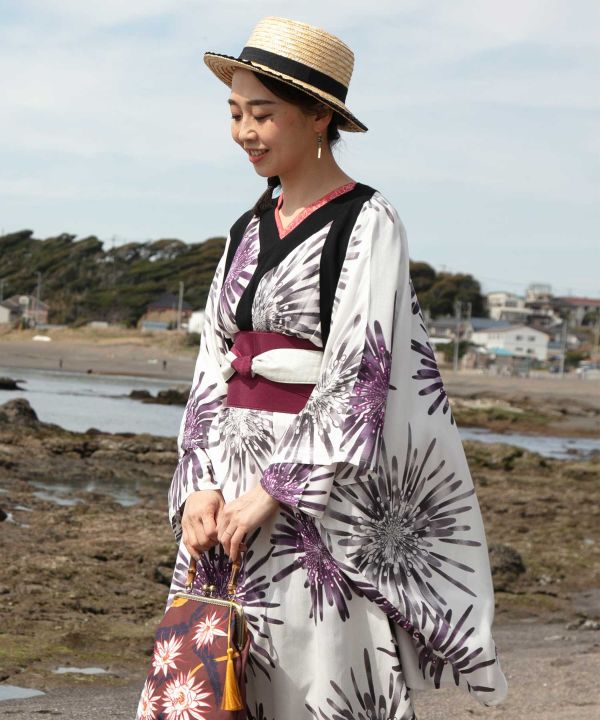 YOI-HANABI Haori Kimono Cardigans & Outerwear by Kaya - Ametsuchi