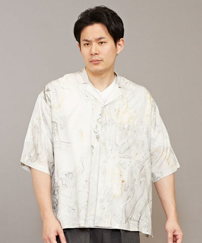 SUMINAGASHI - 大理石染色衬衫