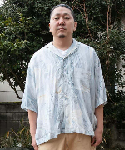 SUMINAGASHI - 大理石染色襯衫