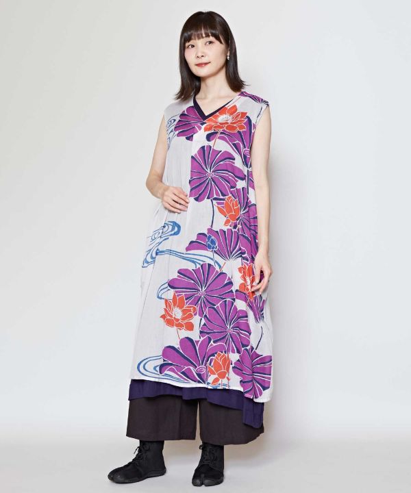 WATARI - Dress Bolak Balik Cotton Rose Print