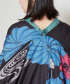 WATARI - Kimono reversible de algodón con estampado de rosas