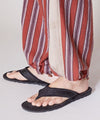 Pantalon décontracté à rayures style vintage