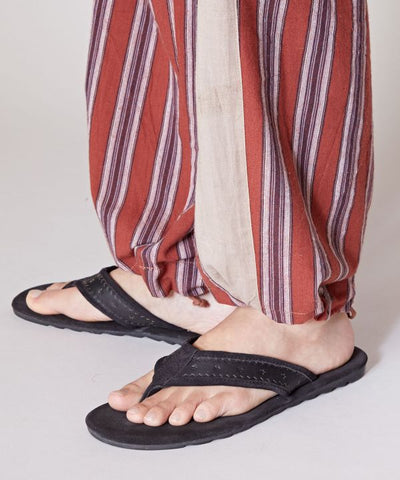 Pantalon décontracté à rayures style vintage