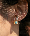 Ear Cuff Azul Turquesa