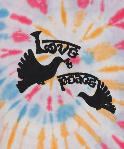 Love and Peace Tie Dye Top