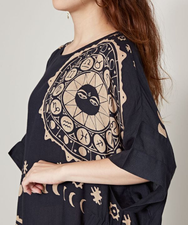 Sun Moon Midi Shift Dress