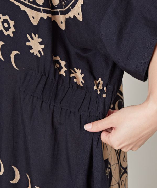 Sun Moon Midi Shift Dress
