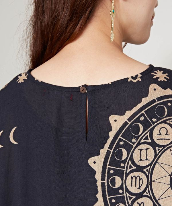 Sun Moon Midi Shift Dress