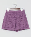 Schiffli Embroidered Shorts
