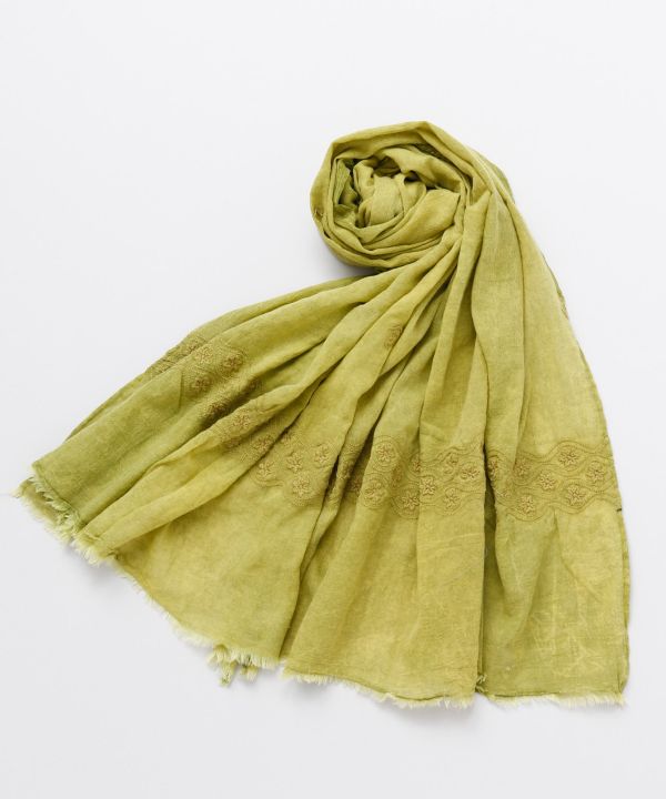 Indian Cotton Embroidered Stole