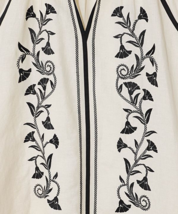 Botanical Embroidered Dress