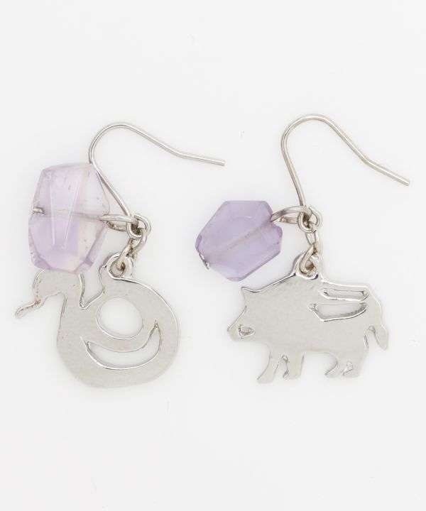 MUKAI-ETO Zodiac Earrings