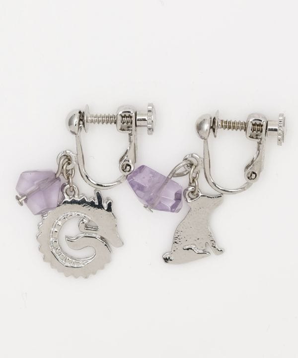 MUKAI-ETO Zodiac Clip Earrings