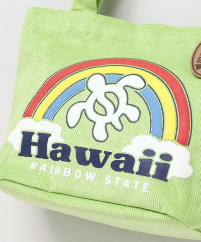 Hawaiian Design Corduroy Handbag