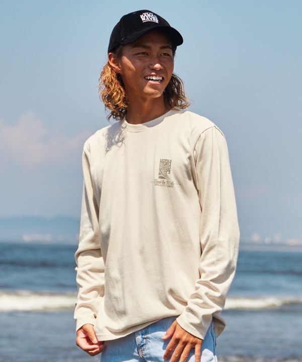 Camiseta de manga larga SURF＆Palms Time to Ride
