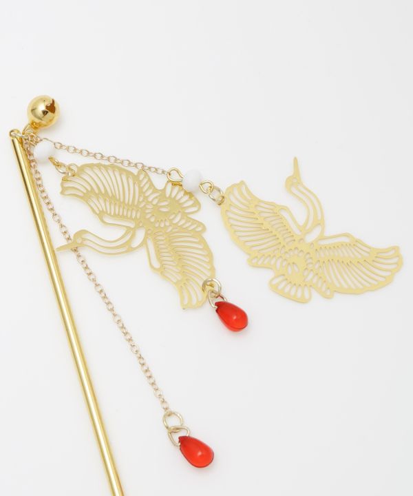 TSUGAI - Crane KANZASHI Hairpin