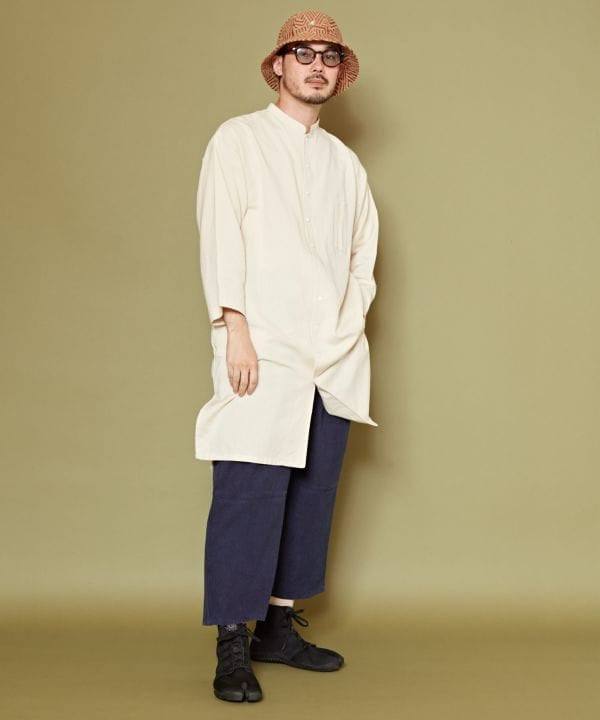 SHOSEI - Stand Collar Long Shirt