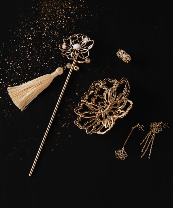 SHAKUYAKU - KANZASHI Hairpin Hair Accessories by Kaya - Ametsuchi