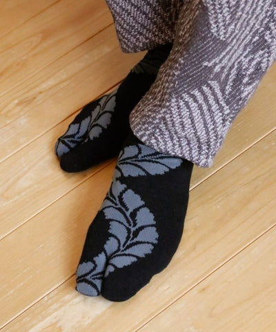 TABI Socks - FUJIWA-MON KURO 25-28cm