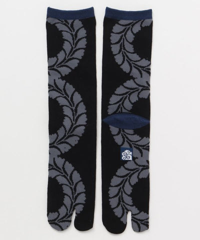 TABI Socks - FUJIWA-MON KURO 25-28cm