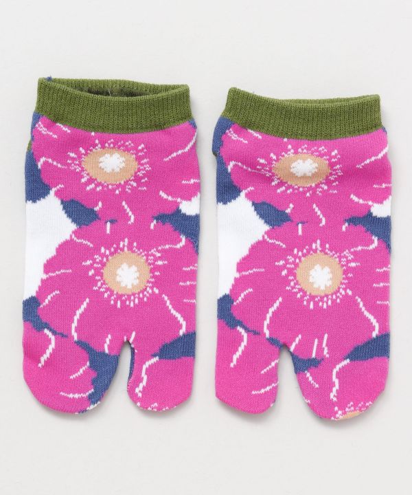 WARABE - TABI Socks - Poppy 18-21cm