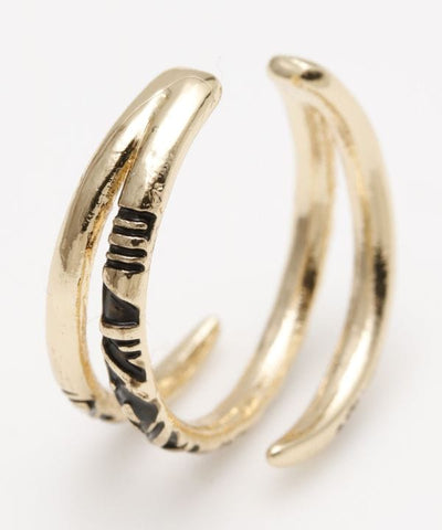 Tuareg Style Motif Ear Cuff Earrings by AMINA - Ametsuchi