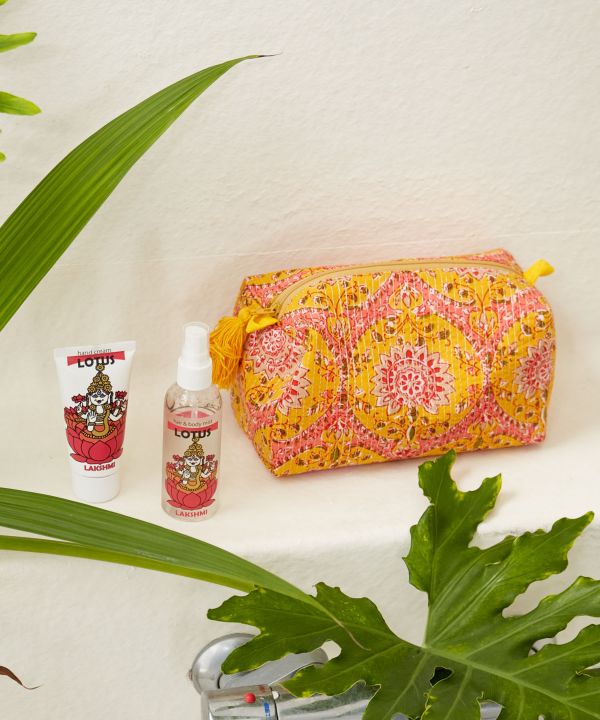 Block Print Style Pouch