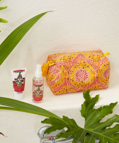 Block Print Style Pouch