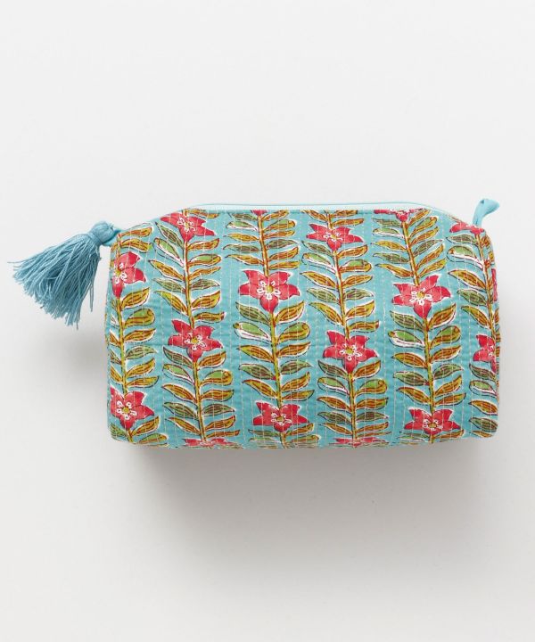 Block Print Style Pouch