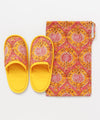 Block Print Style Travel Slippers