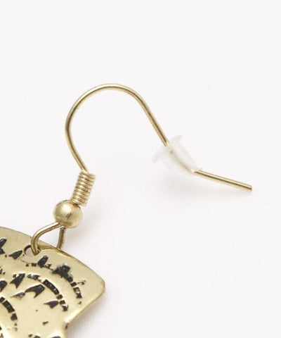 Buckle Shaped Concho Earrings