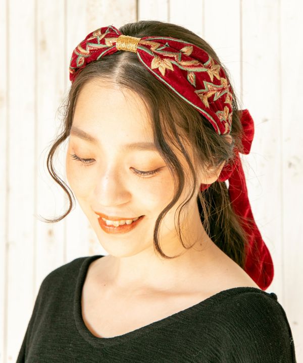 Ludia Embroidered Headband