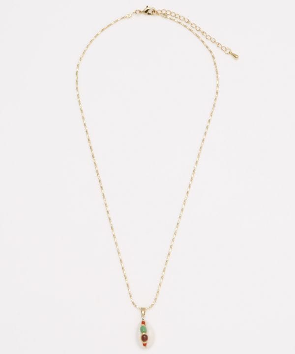 Shell x Beads Pendant Necklace