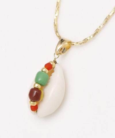 Shell x Beads Pendant Necklace