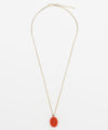 Intaglio Cameo Glass Pendant Necklace
