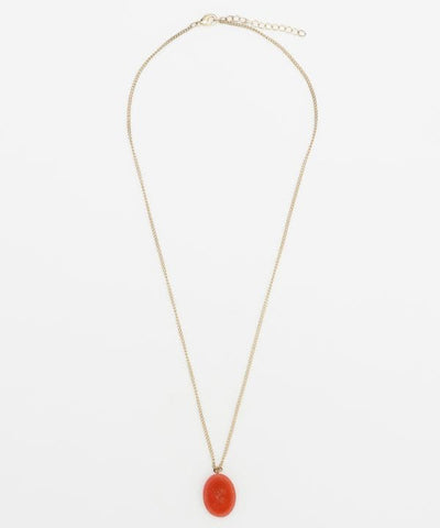 Intaglio Cameo Glass Pendant Necklace