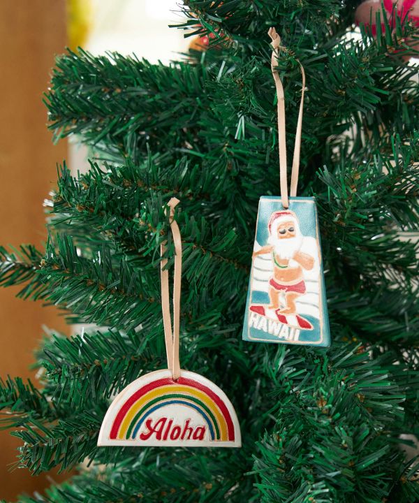 Hawaiian Leather Holiday Ornament