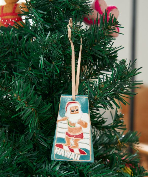 Hawaiian Leather Holiday Ornament