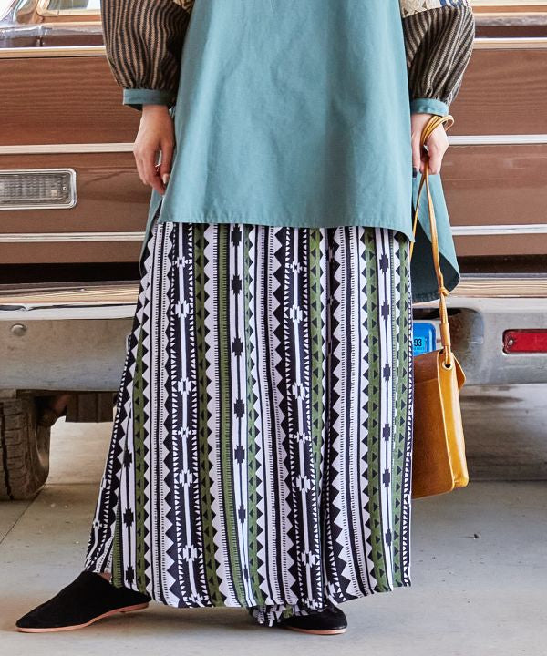 Pantalon large à motif Navajo