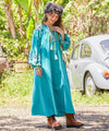 Vestido bordado estilo navajo