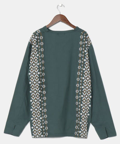Geometric Embroidery Top