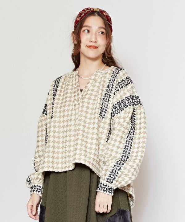 Houndstooth Top