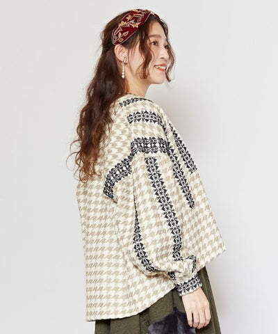 Houndstooth Top